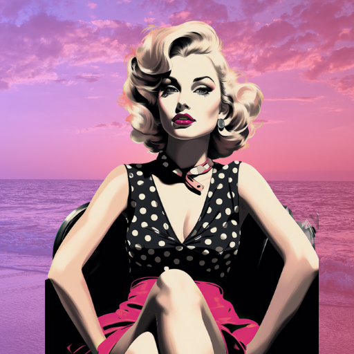 woman sits with her legs folded wearing 1930's representing traditional marketing