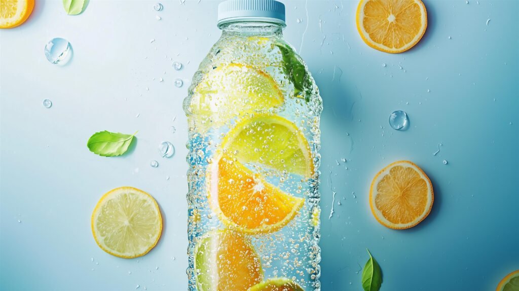 woman standing over the sink washing lemons in a clean kitchen